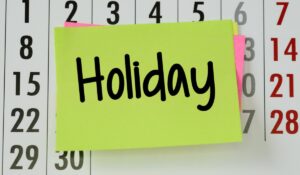 Holiday Notice !